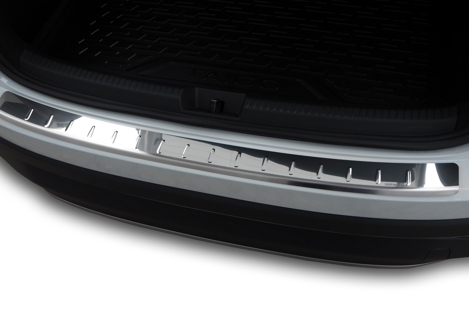 Protection de seuil de coffre convient à Volkswagen Taigo (CS) 2021-présent acier inox brillant