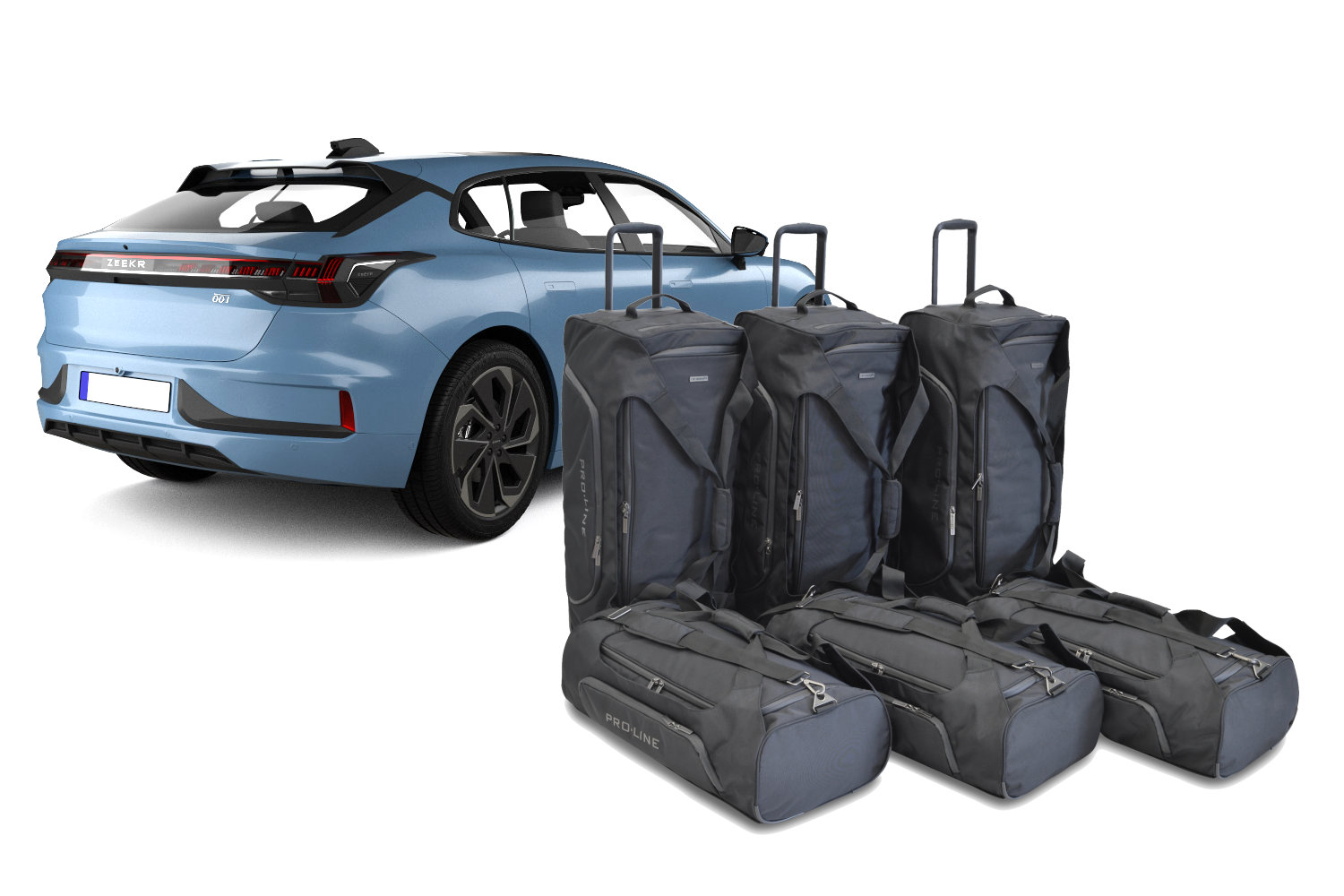 Set de sacs de voyage convient à Zeekr 001 2021-présent 5 portes bicorps Pro.Line